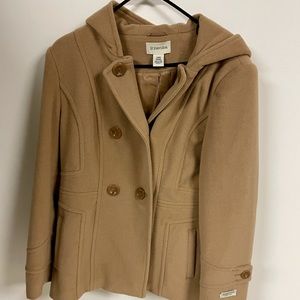 St John’s hooded pea coat